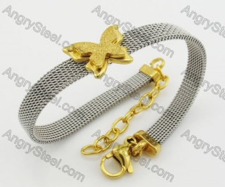 Stainless Steel Butterfly Bracelet KJB680062