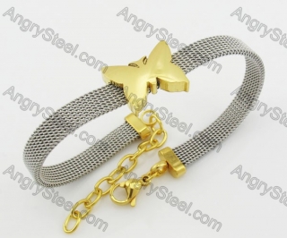 Stainless Steel Butterfly Bracelet KJB680064