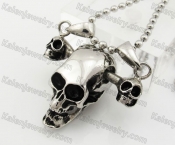 Stainless Steel Skull Pendant KJP600084