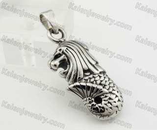 Stainless Steel Lionfish Pendant KJP600123