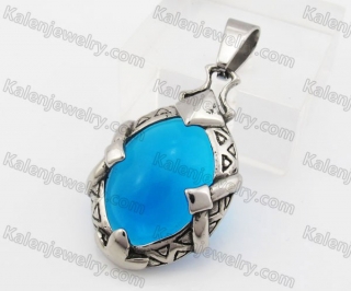 Stainless Steel Blue Stone Pendant KJP600154