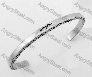 Stainless Steel Biker Bangle KJB350098