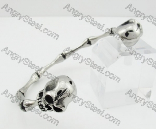 Stainless Steel Skull Bangle KJB350112