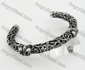 Stainless Steel Hollow Vintage Bangle KJB350118