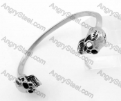 Stainless Steel Skull Bangle KJB350120