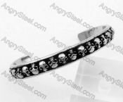 Stainless Steel Skull Bangle KJB350128