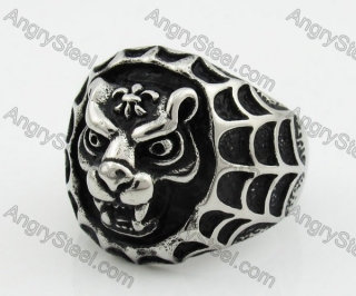 Stainless Steel Spider Tiger Ring KJR350266