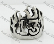 Stainless Steel Number 13 Ring KJR350272