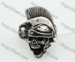 Stainless Steel Skull Ring KJR350284