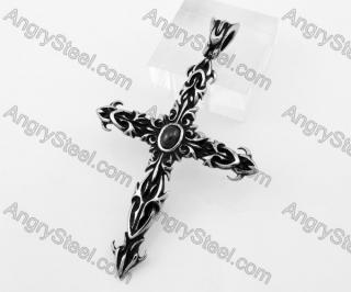 Stainless Steel Biker Cross Pendant KJP350218