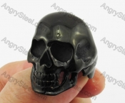 Polishing Black Steel Skull Ring KJR550070