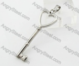 Stainless Steel Key Pendant KJP330135