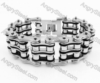 24mm Wide 225mm Long Biker Chain Bracelet KJB360001