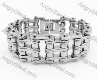 24mm Wide 225mm Long Biker Chain Bracelet KJB360003