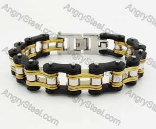 18 Wide 225mm Long Biker Chain Bracelet KJB360009