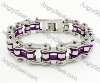 18 Wide 225mm Long Biker Chain Bracelet KJB360014