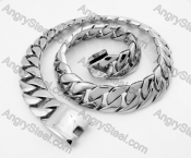 24mm Wide 70cm Long Stainless Steel Large Necklace KJN200092