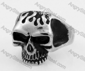 Stainless Steel Skull Ring KJR100045