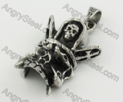 Stainless Steel Skull Pendant KJP170627