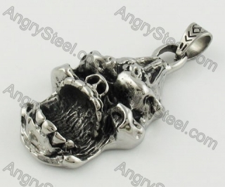 Stainless Steel Skull Pendant KJP170643