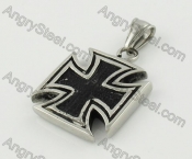 Stainless Steel Iron Cross Pendant KJP170661