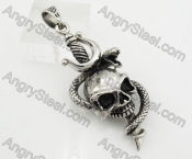 Stainless Steel Skull Pendant KJP170671