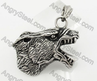 Stainless Steel Wolf Pendant KJP170672