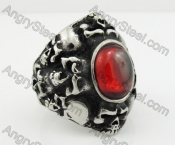 Stainless Steel Skull Ring KJR350309