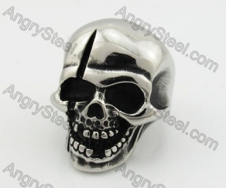 Stainless Steel Skull Ring KJR350314