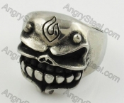 Stainless Steel Skull Ring KJR350316