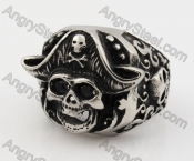 Stainless Steel Skull Ring KJR350317