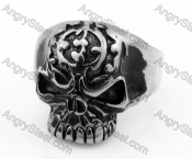 Stainless Steel Skull Ring KJR540003