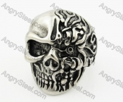 Stainless Steel Skull Ring KJR540005