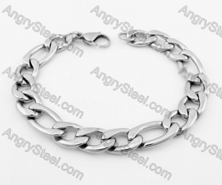 Stainless Steel Figaro Bracelet KJB540023