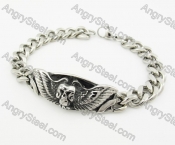 Stainless Steel Skull Bracelet KJB540055