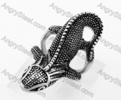 Stainless Steel Lizard Ring KJR100059