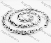 Stainless Steel Necklace and Bracelet Set KJS100073