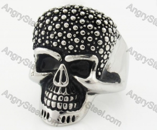 Stainless Steel Skull Ring KJR680006