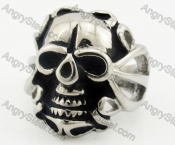 Stainless Steel Skull Ring KJR680008