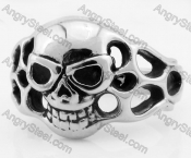 Stainless Steel Skull Ring KJR680011