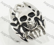 Stainless Steel Skull Ring KJR680013