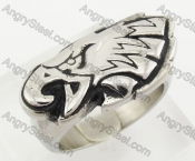 Stainless Steel Eagle Ring KJR680029