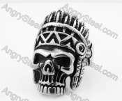 Stainless Steel Skull Ring KJR350330