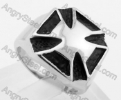 Stainless Steel Iron Cross Ring KJR330161