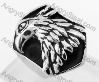 Stainless Steel Eagle Ring KJR330166