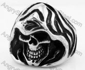 Stainless Steel Skull Ring KJR330189