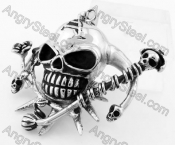 Stainless Steel Skull Pendant KJP330153