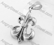 Stainless Steel Fleur De Lis Pendant KJP330157