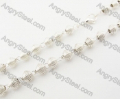 Silver Plating Stainless Steel Necklace KJN750013