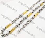 Steel Bracelet and Necklace Set KJS750003